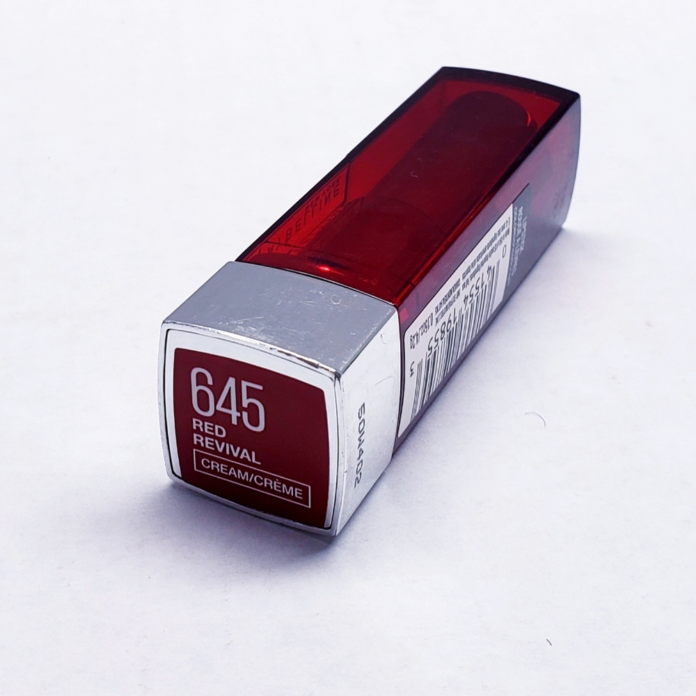 Maybelline New York Colorsensational Lipcolor, # 645 Red Revival, 0.15oz